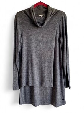 Sandwich Women's Charcoal Grey Turtleneck Knit Tunic Size M
